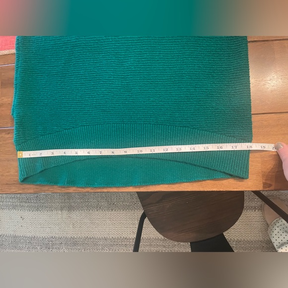 LOFT long sleeve turtleneck sweater, green, size MP - Picture 5 of 6